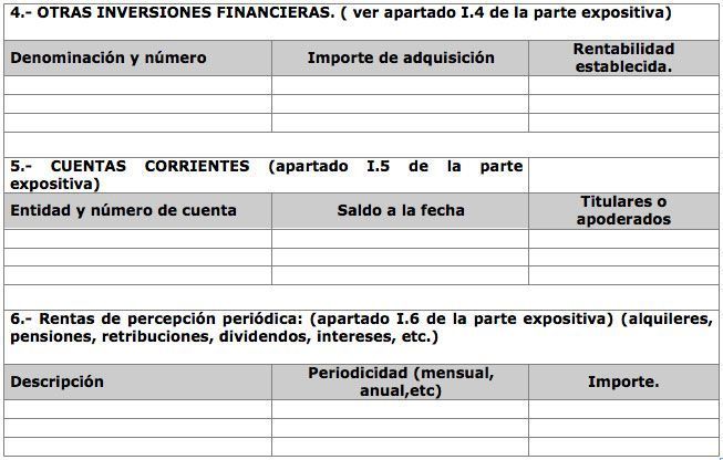 otras inversiones financieras  Cuenta general justificada de su administración